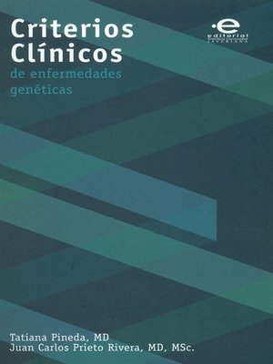 cover image of Criterios clínicos de enfermedades genéticas